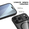 Tech-Protect MagMat MagSafe hoesje voor Apple iPhone 17 Pro Max, zwart/transparant