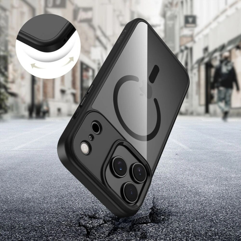 Tech-Protect MagMat MagSafe hoesje voor Apple iPhone 17 Pro Max, zwart/transparant