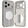 Tech-Protect Silicone MagSafe hoesje voor Apple iPhone 17 Pro, steengrijs