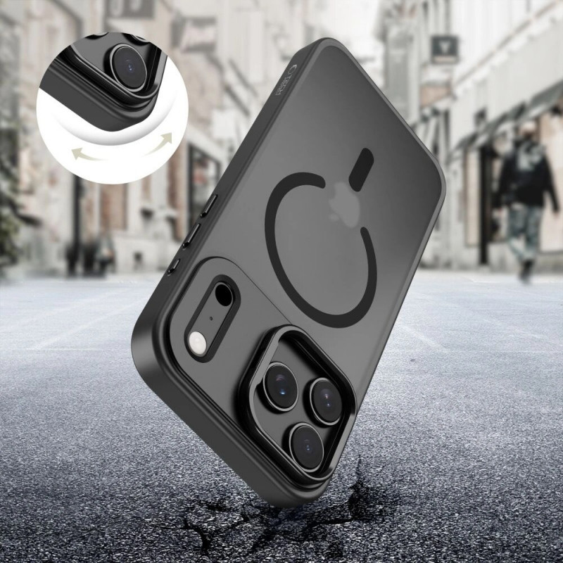 Tech-Protect Magstand MagSafe hoes voor Apple iPhone 17 Pro, mat zwart