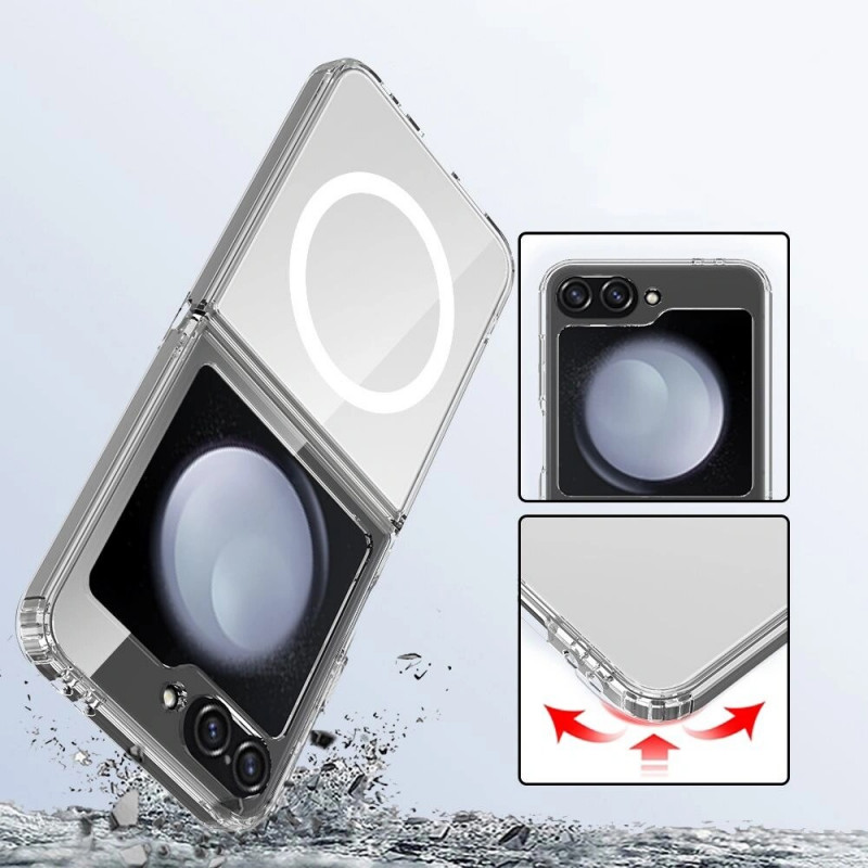 Tech-Protect Flexair Hybrid MagSafe hoes voor Samsung Galaxy Z Flip 6 / 7 FE, transparant