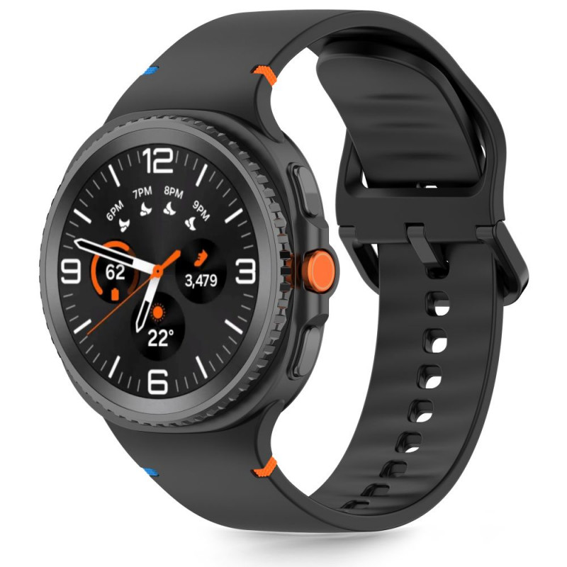 Tech-Protect Silicone bandje voor Samsung Galaxy Watch 8 / 9 / Classic 40/44/46 mm, zwart
