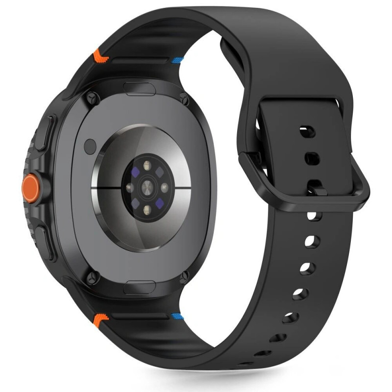 Tech-Protect Silicone bandje voor Samsung Galaxy Watch 8 / 9 / Classic 40/44/46 mm, zwart