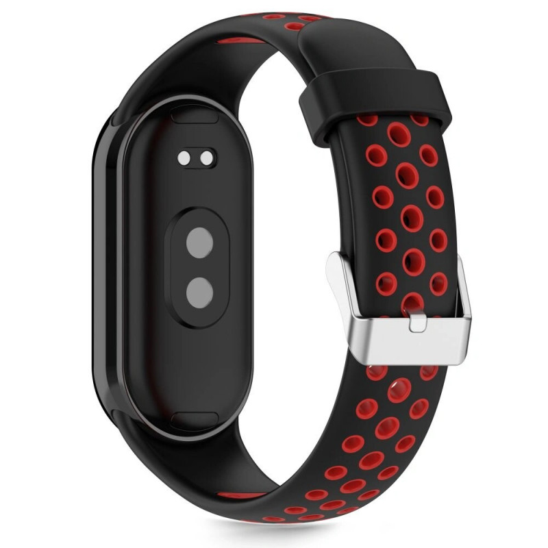 Tech-Protect IconBand Air bandje voor Xiaomi Smart Band 8 / 9 / 10 / NFC, zwart/rood