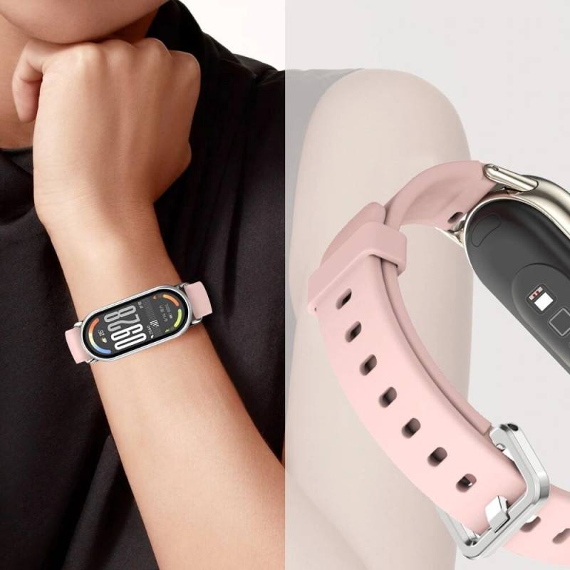 Tech-Protect IconBand Classic band voor Xiaomi Smart Band 8 / 9 / 10 / NFC, zwart