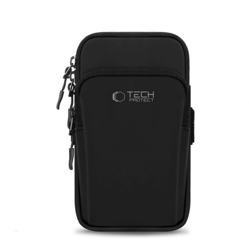 Tech-Protect M7 universele sportarmband (hoes), zwart/zwart