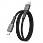Tech-Protect Ultraboost DNA MagTwist USB-C-kabel PD 100W / 5A, 100 cm, ijzergrijs