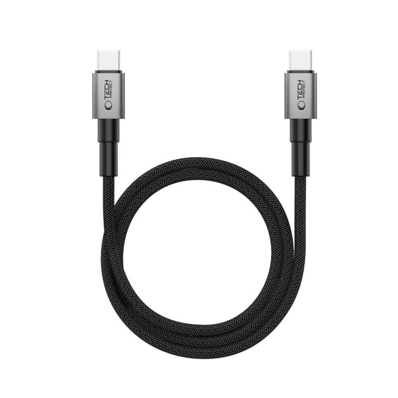 Tech-Protect Ultraboost DNA MagTwist USB-C-kabel PD 100W / 5A, 100 cm, ijzergrijs