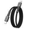 Tech-Protect Ultraboost DNA MagTwist USB-C-kabel PD 100W / 5A, 200 cm, ijzergrijs