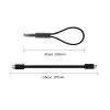 Tech-Protect Ultraboost DNA sleutelhanger USB-C-naar-USB-C-kabel PD 60W / 3A, 17 cm, ijzergrijs