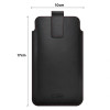 Tech-Protect SM65 universele telefoonhoes, 6,0-6,9 inch, eco-leer, zwart en rood