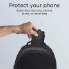 Tech-Protect SM65 universele telefoonhoes, 6,0-6,9 inch, eco-leer, zwart en rood