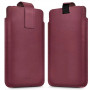 Tech-Protect SM65 universele telefoonhoes, 6,0-6,9 inch, eco-leer, bordeauxrood