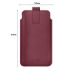 Tech-Protect SM65 universele telefoonhoes, 6,0-6,9 inch, eco-leer, bordeauxrood