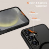 Tech-Protect MagMat MagSafe hoesje voor Samsung Galaxy S25 FE, mat zwart