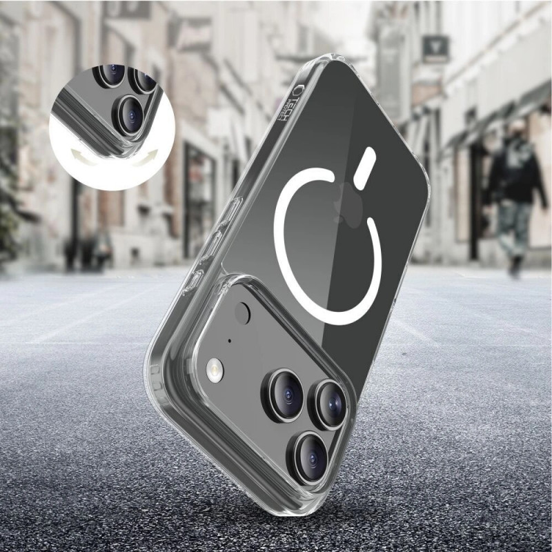 Tech-Protect FlexAir Hybrid MagSafe hoesje voor Google Pixel 10 / 10 Pro, transparant