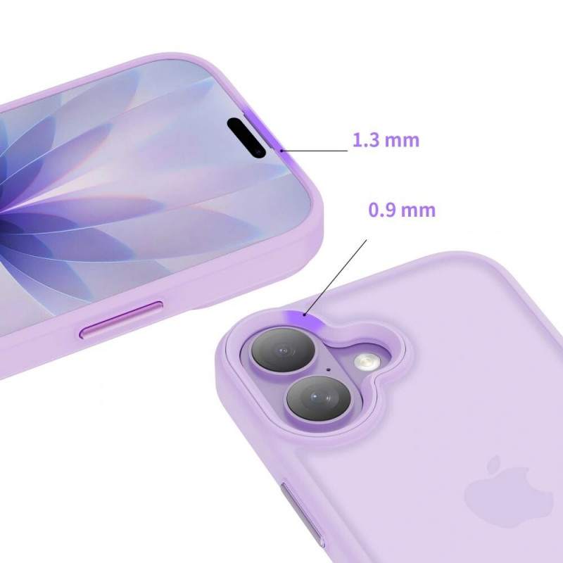 Tech-Protect MagMat hoesje voor Apple iPhone 17, mat lavendel
