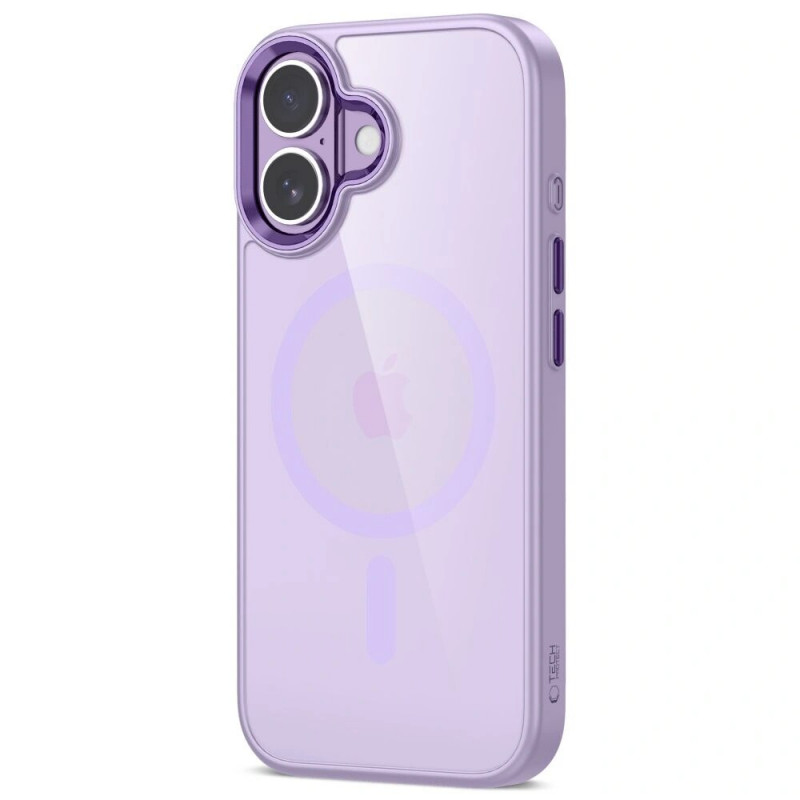 Tech-Protect MagMat MagSafe hoesje voor Apple iPhone 17, lavendel/transparant
