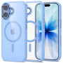 Tech-Protect MagMat MagSafe hoesje voor Apple iPhone 17, mistblauw/transparant