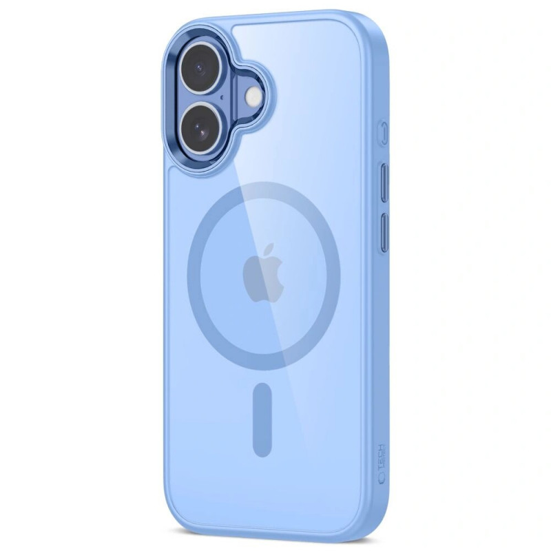 Tech-Protect MagMat MagSafe hoesje voor Apple iPhone 17, mistblauw/transparant