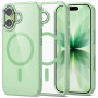 Tech-Protect MagMat MagSafe hoesje voor Apple iPhone 17, saliegroen/transparant