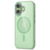 Tech-Protect MagMat MagSafe hoesje voor Apple iPhone 17, saliegroen/transparant