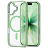 Tech-Protect MagMat MagSafe hoesje voor Apple iPhone 17, saliegroen/transparant