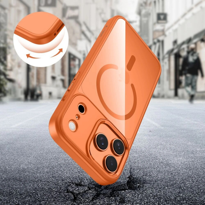 Tech-Protect MagMat MagSafe hoesje voor Apple iPhone 17 Pro Max, kosmisch oranje/transparant