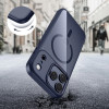 Tech-Protect MagMat MagSafe hoesje voor Apple iPhone 17 Pro Max, diepblauw/transparant