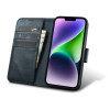 iCarer Oil Wax Wallet Case 2in1 leren klaphoesje voor iPhone 14 Plus, Anti-RFID, blauw (WMI14220723-BU)