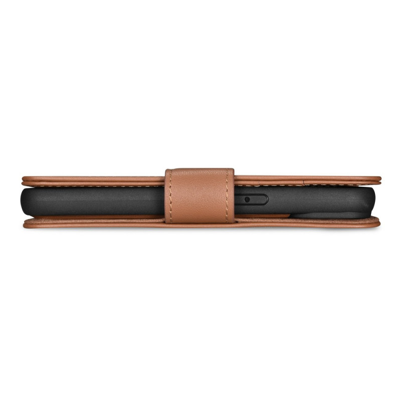 iCarer Wallet Case 2in1 leren klaphoesje voor iPhone 14 Plus, Anti-RFID, bruin (WMI14220727-BN)