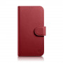 iCarer Wallet Case 2in1 leren klaphoesje voor iPhone 14 Plus, Anti-RFID, rood (WMI14220727-RD)