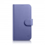 iCarer Wallet Case 2in1 leren klaphoesje voor iPhone 14 Plus, Anti-RFID, lichtpaars (WMI14220727-LP)
