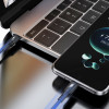Dudao L3CC USB-C naar USB-C kabel, 60 W, 1,2 m, gevlochten, zwart