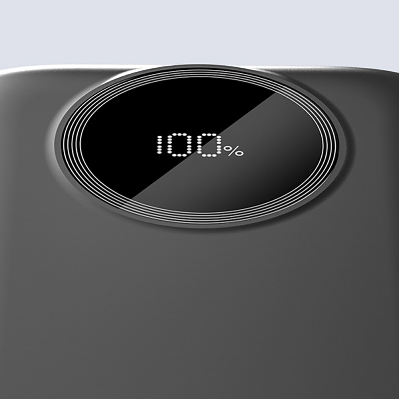 Dudao K13 10000 mAh powerbank met ingebouwde kabel, zwart