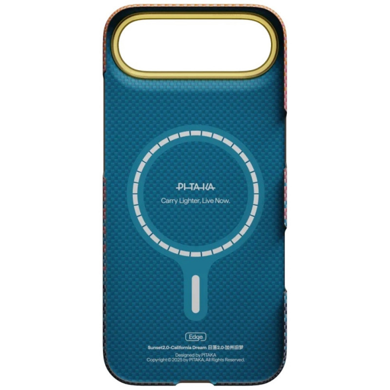 PITAKA Edge Case California Dream 05 hoesje voor Apple iPhone Air, zonsondergang