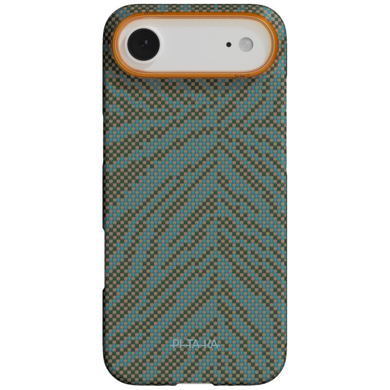 PITAKA Edge Case Breath of Veins hoesje voor Apple iPhone Air, dive green