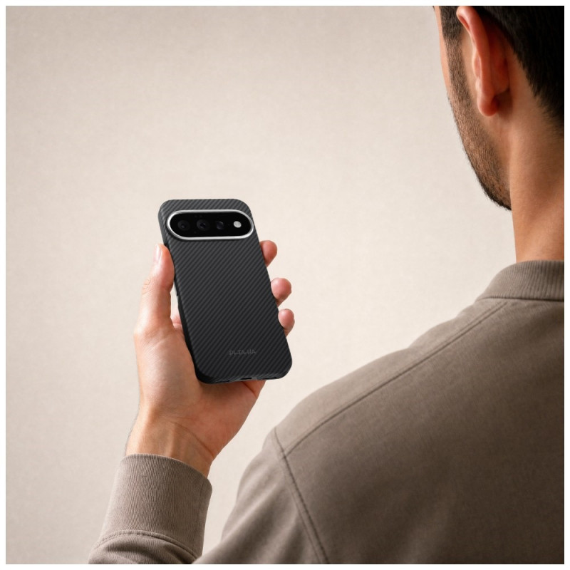 PITAKA Edge Case hoesje voor Google Pixel 11, zwart-grijs