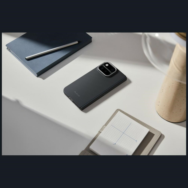 PITAKA Edge Case hoesje voor Google Pixel 11 Pro, zwart-grijs