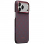 PITAKA Edge Case Argyle MagSafe hoesje voor Apple iPhone 18 Pro Max / 17 Pro Max, blauw-rood