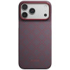 PITAKA Edge Case Argyle MagSafe hoesje voor Apple iPhone 18 Pro Max / 17 Pro Max, blauw-rood