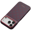 PITAKA Edge Case Argyle MagSafe hoesje voor Apple iPhone 18 Pro Max / 17 Pro Max, blauw-rood