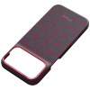 PITAKA Edge Case Argyle MagSafe hoesje voor Apple iPhone 18 Pro Max / 17 Pro Max, blauw-rood