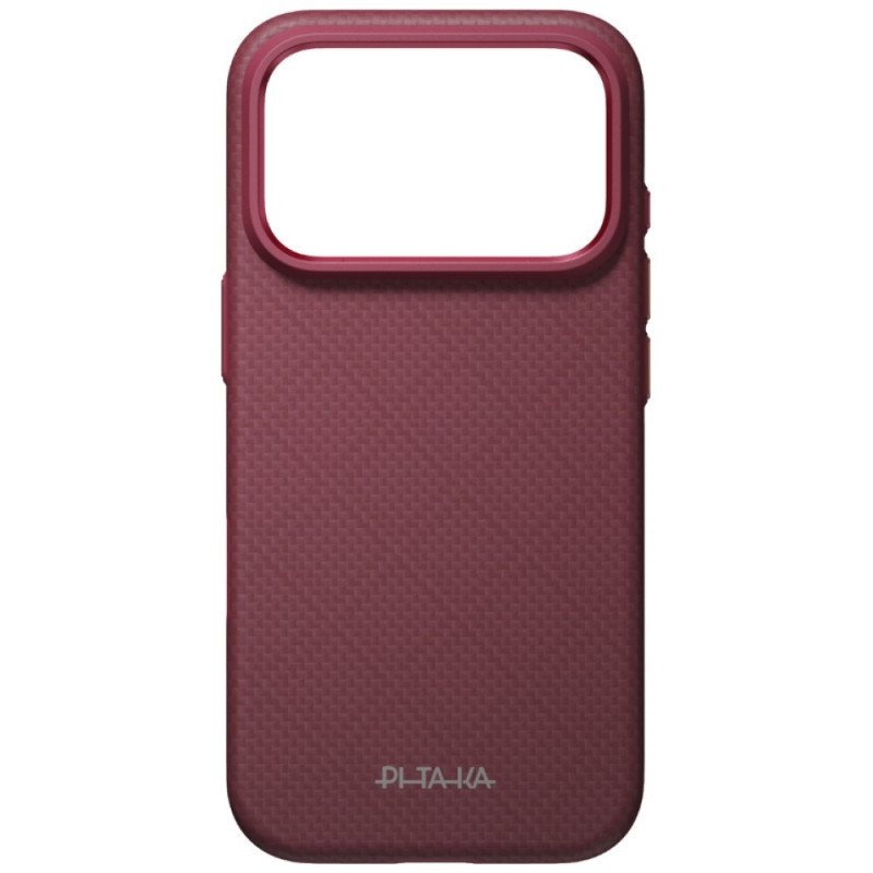 PITAKA Summa Case hoesje voor Apple iPhone 18 Pro / 17 Pro, bordeauxrood
