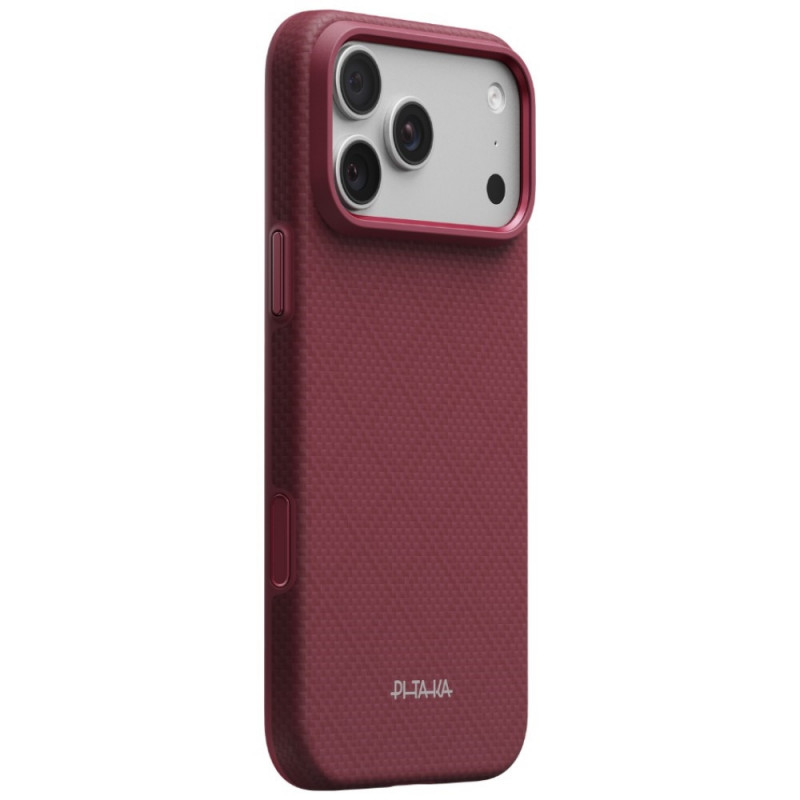 PITAKA Summa Case hoesje voor Apple iPhone 18 Pro Max / 17 Pro Max, bordeauxrood