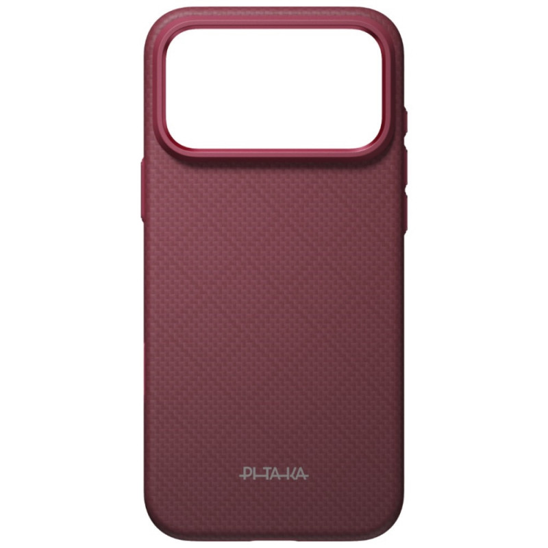 PITAKA Summa Case hoesje voor Apple iPhone 18 Pro Max / 17 Pro Max, bordeauxrood