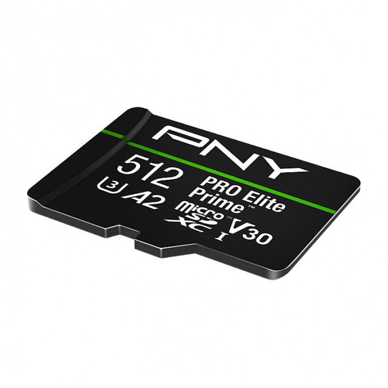 PNY PRO Elite Prime microSDXC-geheugenkaart 512 GB, UHS-I, Class 10, U3, V30, P-SDU512V32200PEP-GE