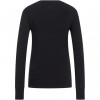 Odlo BL TOP MERINO 260 dames basislaagshirt met lange mouwen en ronde hals, maat S, zwart