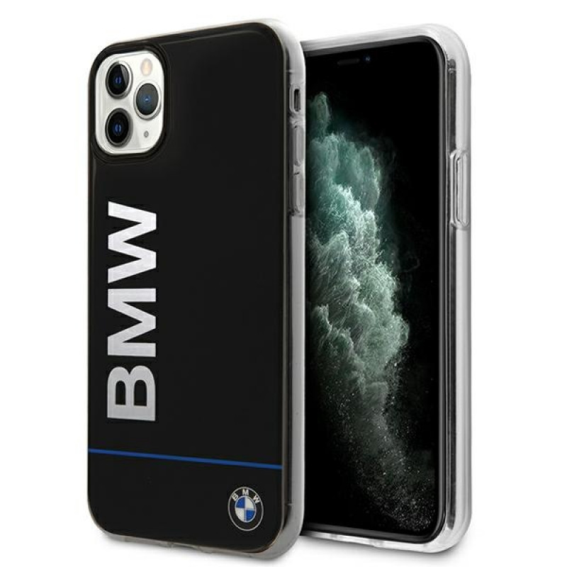 BMW BMHCN65PCUBBK Apple iPhone 11 Pro Max hardcase Signature Printed Logo, zwart