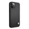 BMW BMHCP12LRCDPK Apple iPhone 12 Pro Max hardcase Leather Deboss, zwart